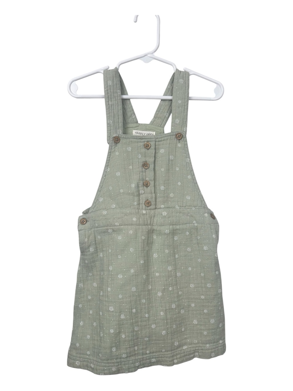 Happily Grey Kids Girls Button Jumper Dress 4